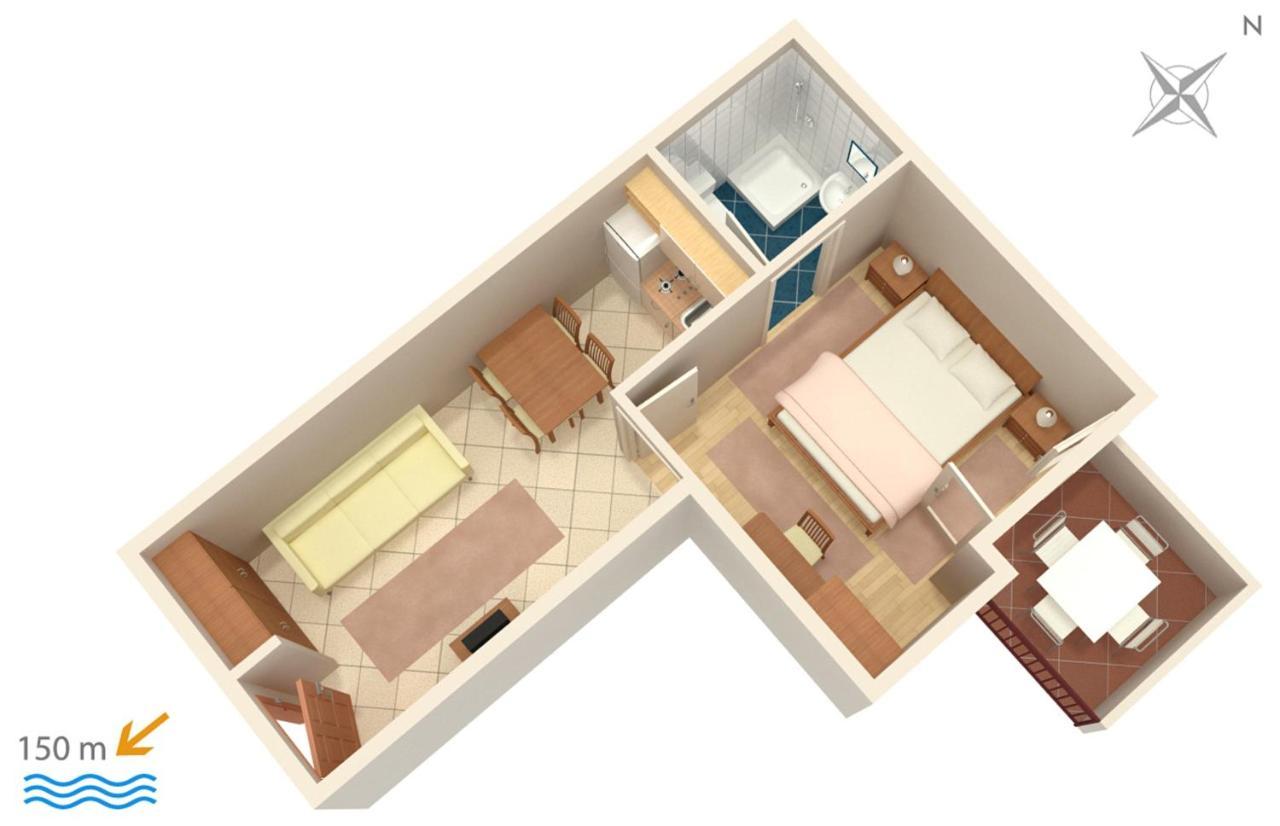 Apartments With A Parking Space Baska Voda, Makarska - 301 ภายนอก รูปภาพ